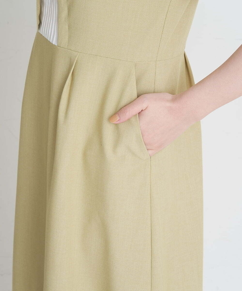 A de a.v.v(アードアー・ヴェ・ヴェ)の「ピコレースリボン襟ワンピース(ワンピース・レディース・ミント/ライトグレー・38/36)」の17枚目の写真