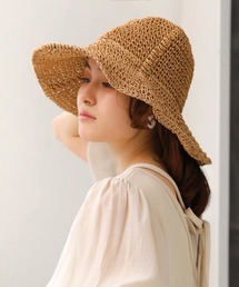 Bab | ペーパーヤーンワイドバケットハット(ハット)