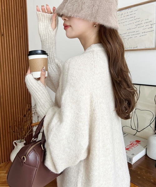 極美品　ミスティック　ボリュームスリーブロングワンピース　ドルマン　くすみピンク 極美品 ミスティック ボリュームスリーブロングワンピース