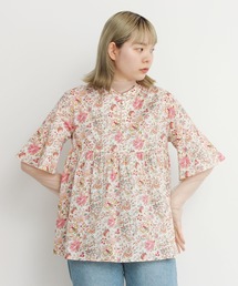 ●LIBERTY stand collar blouse