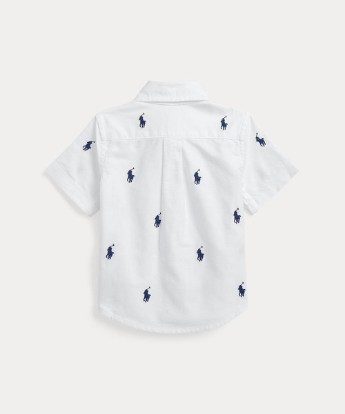 POLO RALPH LAUREN CHILDRENSWEAR（ポロ ラルフ ローレン チルドレンズウェア）の「Polo ポニー オックスフォード ショートスリーブ シャツ（シャツ/ブラウス・キッズ・ホワイト・24M/12M/18M）」の4枚目の写真