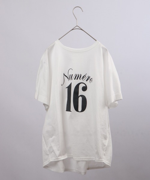 アンナニコラ Anna Nicola モチーフ刺繍半袖Tシャツ （オフホワイト） アンナニコラ Anna Nicola モチーフ刺繍半袖Tシャツ （オフ