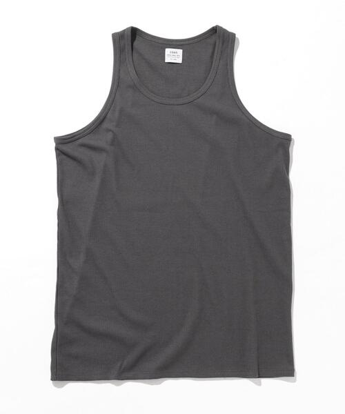 coen(コーエン)の「テレコタンクトップ(タンクトップ・メンズ・ホワイト/ダークブラウン/ダークグレー・S/M/L)」の3枚目の写真