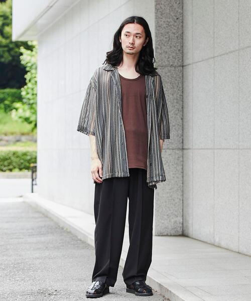 coen(コーエン)の「テレコタンクトップ(タンクトップ・メンズ・ホワイト/ダークブラウン/ダークグレー・S/M/L)」の5枚目の写真