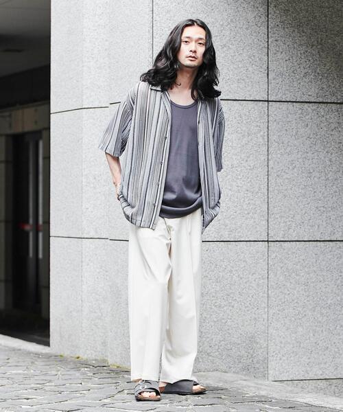 coen(コーエン)の「テレコタンクトップ(タンクトップ・メンズ・ホワイト/ダークブラウン/ダークグレー・S/M/L)」の8枚目の写真