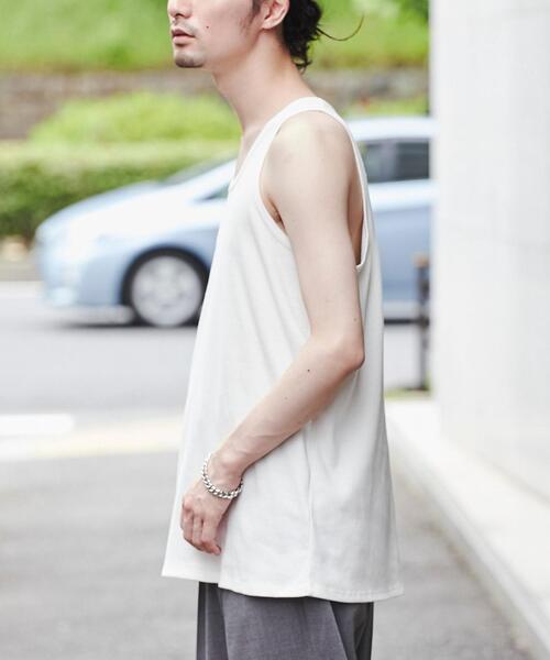 coen(コーエン)の「テレコタンクトップ(タンクトップ・メンズ・ホワイト/ダークブラウン/ダークグレー・S/M/L)」の11枚目の写真