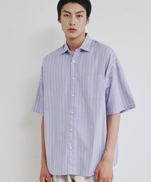 【SELECT】IR:コットン ブロード オーバー サイズレギュラーカラーシャツS/S