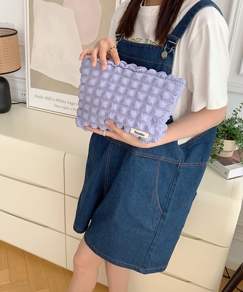 aimoha(アイモハ)の「可愛い ポップコーン ポーチ(ポーチ・レディース・ピンク/ブラック/ブルー/オフホワイト/ピンク系その他/パープル/ブルー系その他/ライトグレー/イエロー系その他/ライトパープル/イエロー・FREE)」の6枚目の写真