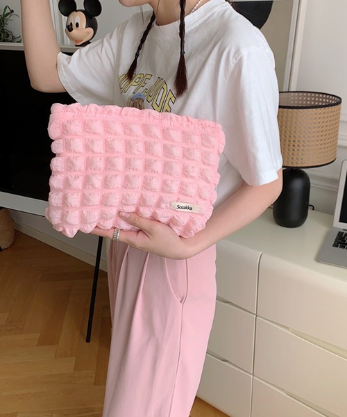 aimoha(アイモハ)の「可愛い ポップコーン ポーチ(ポーチ・レディース・ピンク/ブラック/ブルー/オフホワイト/ピンク系その他/パープル/ブルー系その他/ライトグレー/イエロー系その他/ライトパープル/イエロー・FREE)」の10枚目の写真