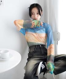 WEGO | WEGO/プリントシアーロンT(Tシャツ/カットソー)