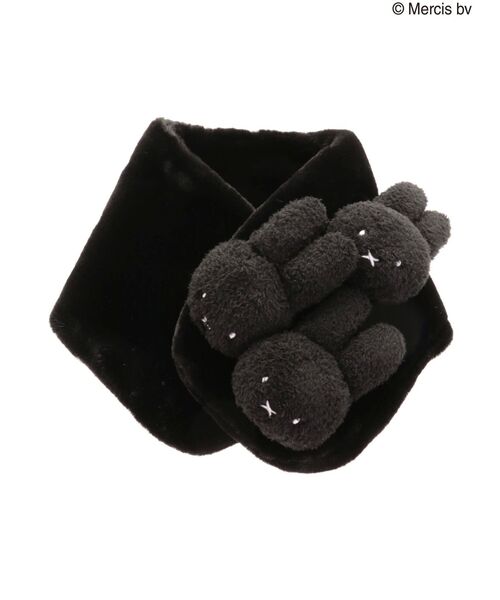 merry jenny（メリージェニー）の「【kids】もこもこmiffyティペット（マフラー・レディース・ブラック/アイボリー・FREE）」の21枚目の写真