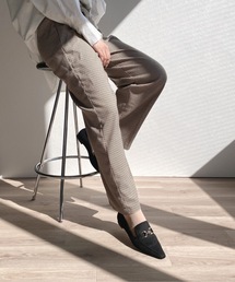 スクエアトゥ ビットローファー