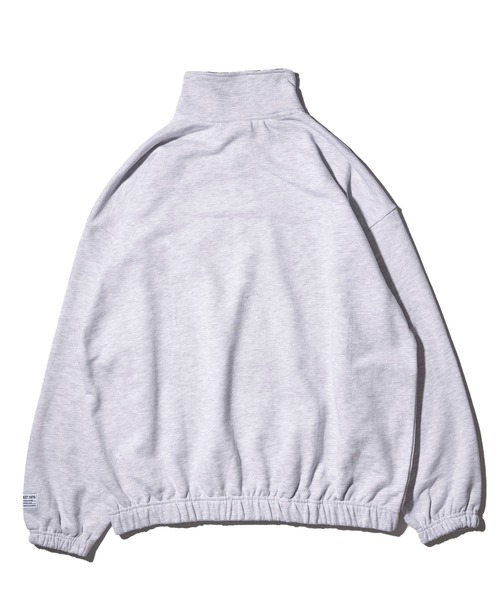 トレーナー スウェット 「VISION STREET WEAR」ビッグシルエット スタンドハーフジップ スウェットトレーナー / プルオーバー レディ VISION STREET WEAR トレーナー スウェット 「VISION WEAR