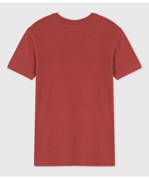 PETIT BATEAU（プチバトー）の「針抜き半袖Ｔシャツ（Tシャツ/カットソー・レディース・ブラウン/ホワイト・SMALL/X-SMALL/XX-SMALL/MEDIUM/X-LARGE）」の4枚目の写真