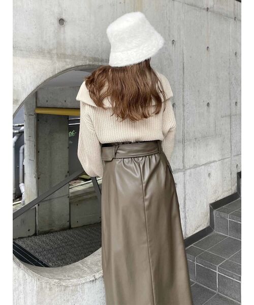 MURUA（ムルーア）の「ファーバケットハット（ハット・レディース・モカ/ブラック/グレー/アイボリー・FREE）」の22枚目の写真