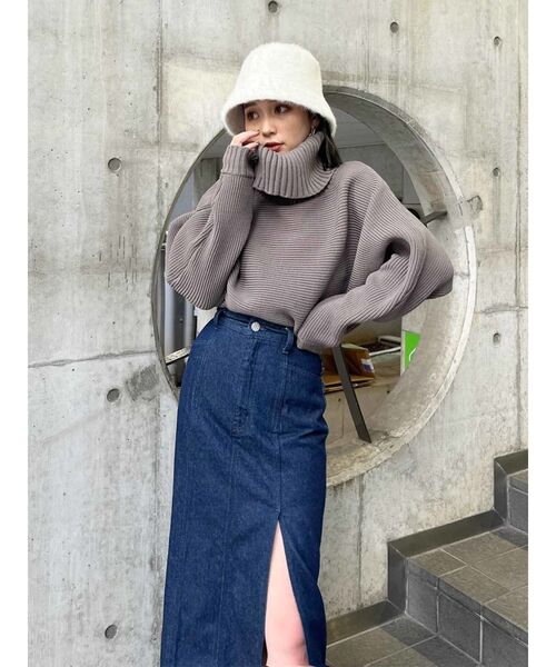 MURUA（ムルーア）の「ファーバケットハット（ハット・レディース・モカ/ブラック/グレー/アイボリー・FREE）」の17枚目の写真