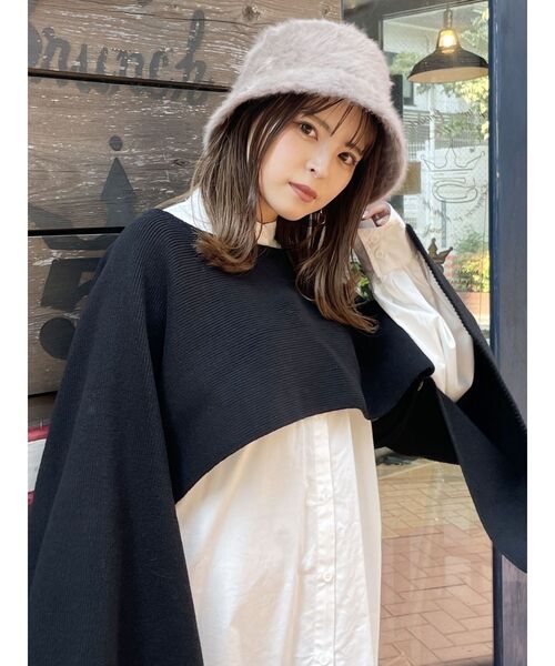 MURUA（ムルーア）の「ファーバケットハット（ハット・レディース・モカ/ブラック/グレー/アイボリー・FREE）」の13枚目の写真