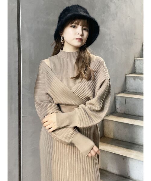 MURUA（ムルーア）の「ファーバケットハット（ハット・レディース・モカ/ブラック/グレー/アイボリー・FREE）」の10枚目の写真