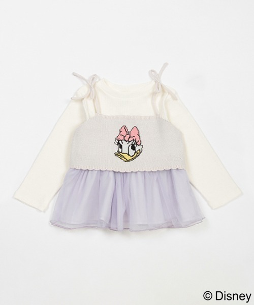 petit main（プティマイン）の「【Disney】ニットビスチェ長Tセット（T