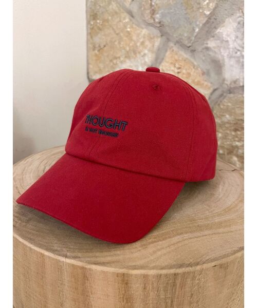 Ungrid（アングリッド）の「エンブロイダリーロゴキャップ（キャップ・レディース・ブラウン/レッド/オフホワイト/グリーン・FREE）」の4枚目の写真