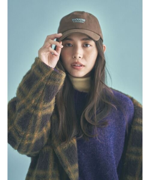 Ungrid（アングリッド）の「エンブロイダリーロゴキャップ（キャップ・レディース・ブラウン/レッド/オフホワイト/グリーン・FREE）」の5枚目の写真