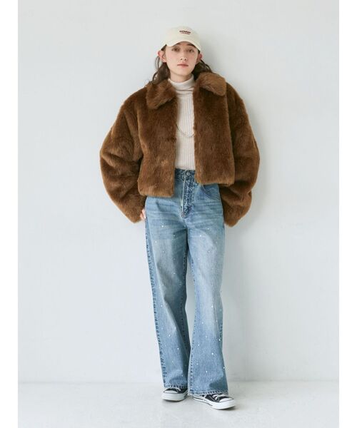 Ungrid（アングリッド）の「エンブロイダリーロゴキャップ（キャップ・レディース・ブラウン/レッド/オフホワイト/グリーン・FREE）」の7枚目の写真