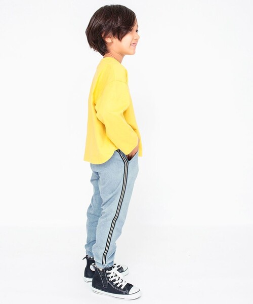 BRANSHES(ブランシェス)の「【サイドライン入り】ジョガーパンツ(その他パンツ・キッズ・ブラック/ブルー/グレー・150/130/120/90/110/140/160/100)」の7枚目の写真
