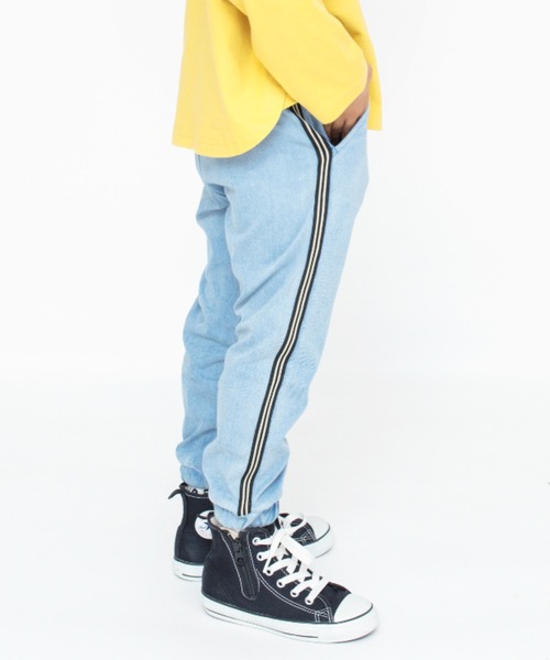 BRANSHES(ブランシェス)の「【サイドライン入り】ジョガーパンツ(その他パンツ・キッズ・ブラック/ブルー/グレー・150/130/120/90/110/140/160/100)」の3枚目の写真