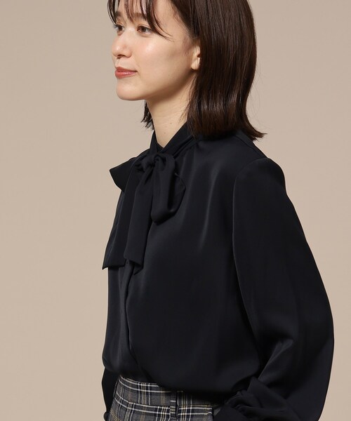 DRESKIP（ドレスキップ）の「◆【イージーケア/２WAY】ボウタイブラウス（シャツ/ブラウス・レディース・ブラック/ライトグレー/ベージュ系その他3/オフホワイト・02/04/03）」の20枚目の写真