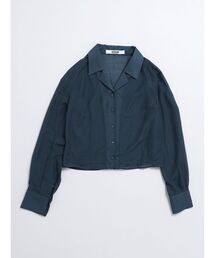 【VEQUM】SHEER COMPACT SHIRT