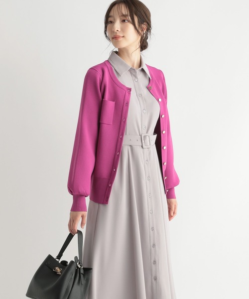 Andemiu（アンデミュウ）の「【Peachコラボ】ポケツキキンボタンニット