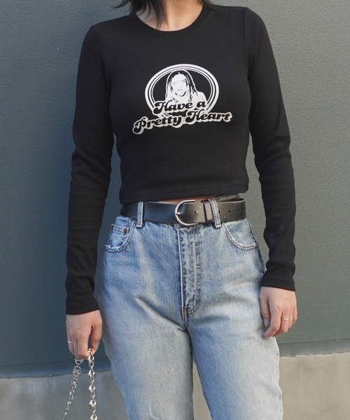 ARCHIVER(アーカイバ)の「【Bz】サークルgirlリブチビロンT/プリント長袖Tシャツ(RZ)(Tシャツ/カットソー・レディース・モカ/ブラック/オフホワイト/ベージュ/ベージュ系その他/ブラック系その他/アイボリー/カーキ・FREE)」の18枚目の写真