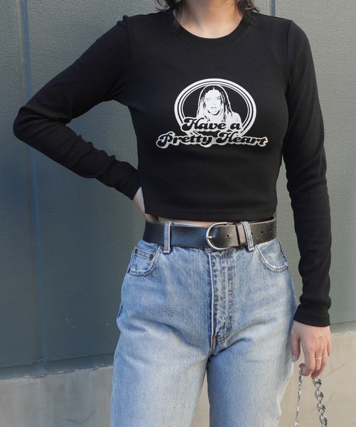 ARCHIVER(アーカイバ)の「【Bz】サークルgirlリブチビロンT/プリント長袖Tシャツ(RZ)(Tシャツ/カットソー・レディース・モカ/ブラック/オフホワイト/ベージュ/ベージュ系その他/ブラック系その他/アイボリー/カーキ・FREE)」の19枚目の写真