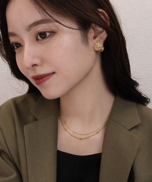 blackdia ocean（ブラックダイヤオーシャン）の「blackdia ocean ポイントボールスネークチェーンネックレス（ネックレス・レディース・ゴールド/シルバー/ピンクゴールド・FREE）」の20枚目の写真