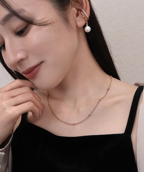 blackdia ocean(ブラックダイヤオーシャン)の「blackdia ocean ポイントボールスネークチェーンネックレス(ネックレス・レディース・ゴールド/シルバー/ピンクゴールド・FREE)」の22枚目の写真