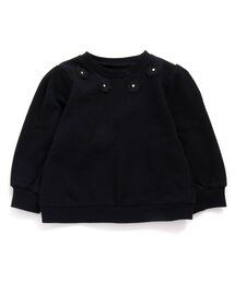 お花アップリケトレーナー