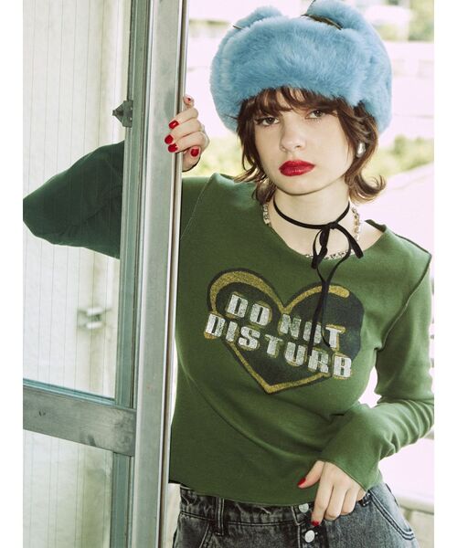 jouetie(ジュエティ)の「フライトファーキャップ(キャップ・レディース・カーキ/ブラック・FREE)」の7枚目の写真