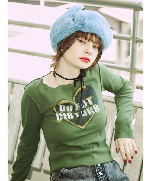 jouetie(ジュエティ)の「フライトファーキャップ(キャップ・レディース・カーキ/ブラック・FREE)」の8枚目の写真