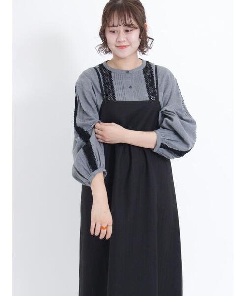 Samansa Mos2（サマンサ モスモス）の「【UVカット加工】繊細な大人のレースブラウス（シャツ/ブラウス・レディース・パープル/キナリ/グレー・F）」の3枚目の写真