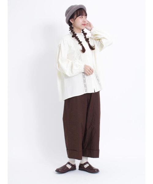 Samansa Mos2（サマンサ モスモス）の「【UVカット加工】繊細な大人のレースブラウス（シャツ/ブラウス・レディース・パープル/キナリ/グレー・F）」の12枚目の写真