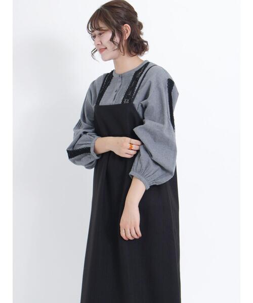 Samansa Mos2（サマンサ モスモス）の「【UVカット加工】繊細な大人のレースブラウス（シャツ/ブラウス・レディース・パープル/キナリ/グレー・F）」の14枚目の写真