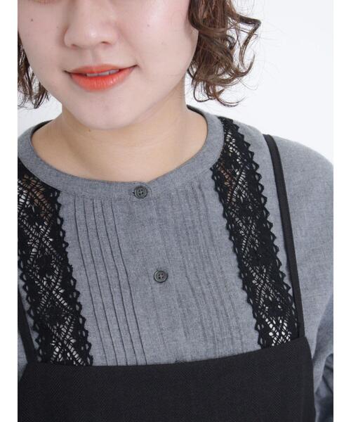 Samansa Mos2（サマンサ モスモス）の「【UVカット加工】繊細な大人のレースブラウス（シャツ/ブラウス・レディース・パープル/キナリ/グレー・F）」の17枚目の写真