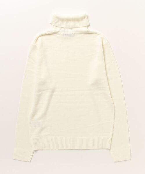 NAVY(ネイビー)の「NAVY 洗えるニット カシミヤタッチ タートルネック(ニット/セーター・レディース・ブラック/オフホワイト/チャコールグレー/グレー・M/L)」の11枚目の写真