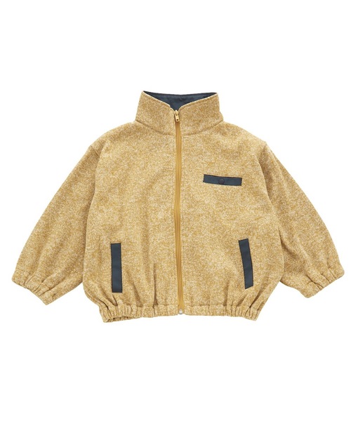 Ocean&Ground（オーシャン&グラウンド）の「ニットフリースワイドZIP-UP（90～140cm）（その他アウター・キッズ・オリーブ/グレー/マスタード・100/110/120/130/140/90）」の3枚目の写真