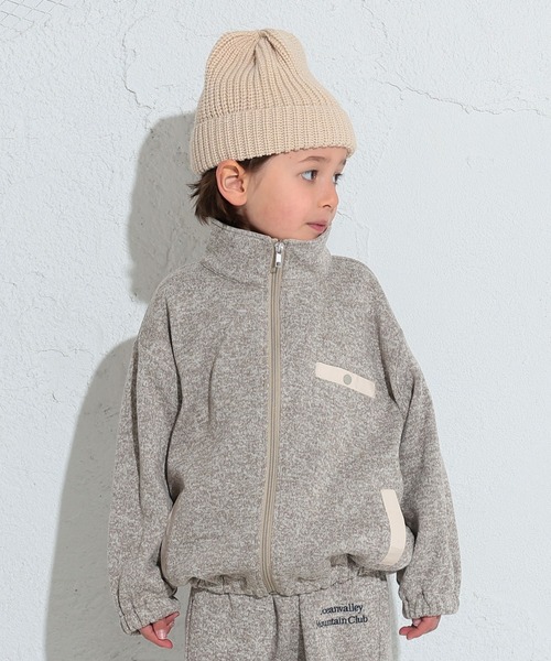 Ocean&Ground（オーシャン&グラウンド）の「ニットフリースワイドZIP-UP（90～140cm）（その他アウター・キッズ・オリーブ/グレー/マスタード・100/110/120/130/140/90）」の10枚目の写真