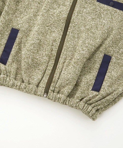 Ocean&Ground（オーシャン&グラウンド）の「ニットフリースワイドZIP-UP（90～140cm）（その他アウター・キッズ・オリーブ/グレー/マスタード・100/110/120/130/140/90）」の19枚目の写真