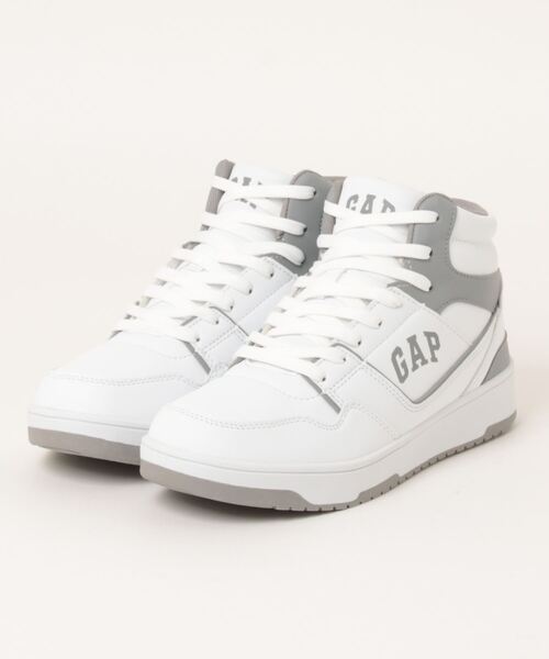 GAP（ギャップ）の「【GAP】ギャップ　防水コートタイプスニーカー　GPU22342（スニーカー・レディース・ホワイト×グリーン/ホワイト×グレー/ブラック/ブラック×ホワイト・24.0cm/23.0cm/25.0cm/27.0cm/28.0cm/26.0cm）」の2枚目の写真