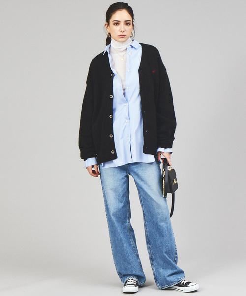 BEVERLY HILLS POLO CLUB（ビバリーヒルズポロクラブ）の「【BEVERLY HILLS POLO CLUB / ビバリーヒルズポロクラブ】 モヘアライクシャギーニットルーズカーディガン（カーディガン/ボレロ・メンズ・ブラック/ベージュ/ブラウン/サックスブルー/グリーン/マスタード/ラベンダー・M/L/XL）」の10枚目の写真