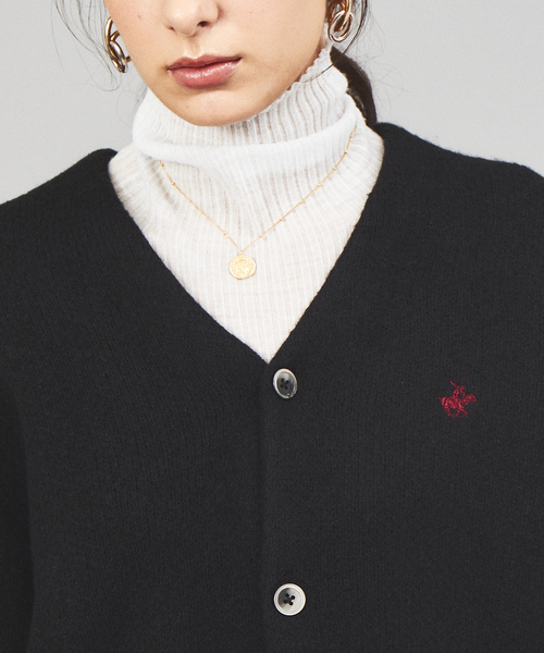 BEVERLY HILLS POLO CLUB（ビバリーヒルズポロクラブ）の「【BEVERLY HILLS POLO CLUB / ビバリーヒルズポロクラブ】 モヘアライクシャギーニットルーズカーディガン（カーディガン/ボレロ・メンズ・ブラック/ベージュ/ブラウン/サックスブルー/グリーン/マスタード/ラベンダー・M/L/XL）」の11枚目の写真