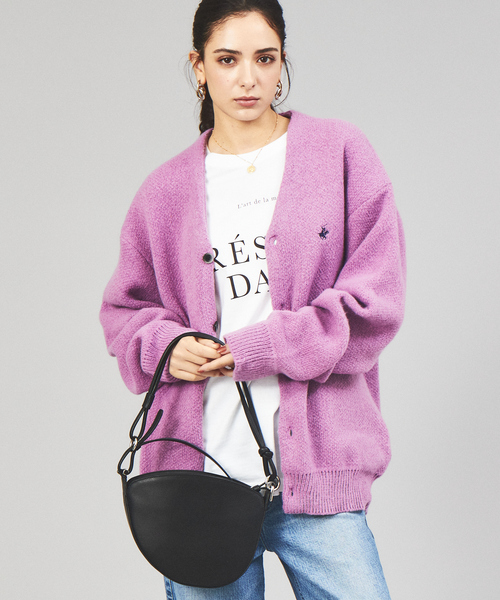 BEVERLY HILLS POLO CLUB（ビバリーヒルズポロクラブ）の「【BEVERLY HILLS POLO CLUB / ビバリーヒルズポロクラブ】 モヘアライクシャギーニットルーズカーディガン（カーディガン/ボレロ・メンズ・ブラック/ベージュ/ブラウン/サックスブルー/グリーン/マスタード/ラベンダー・M/L/XL）」の14枚目の写真